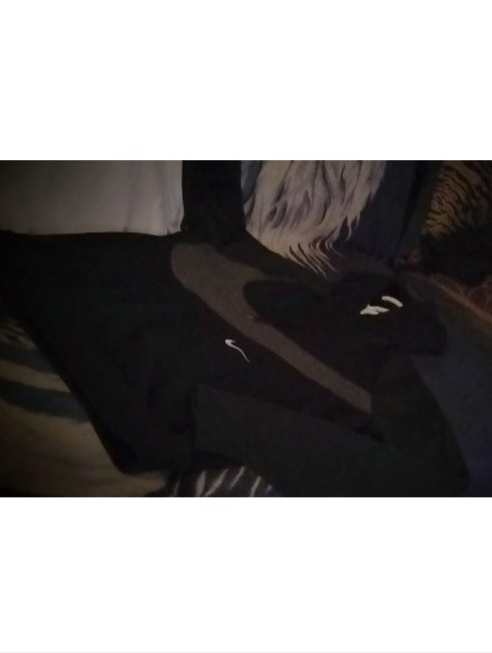 Nike Black Hoodie with Gray Nike Swoosh